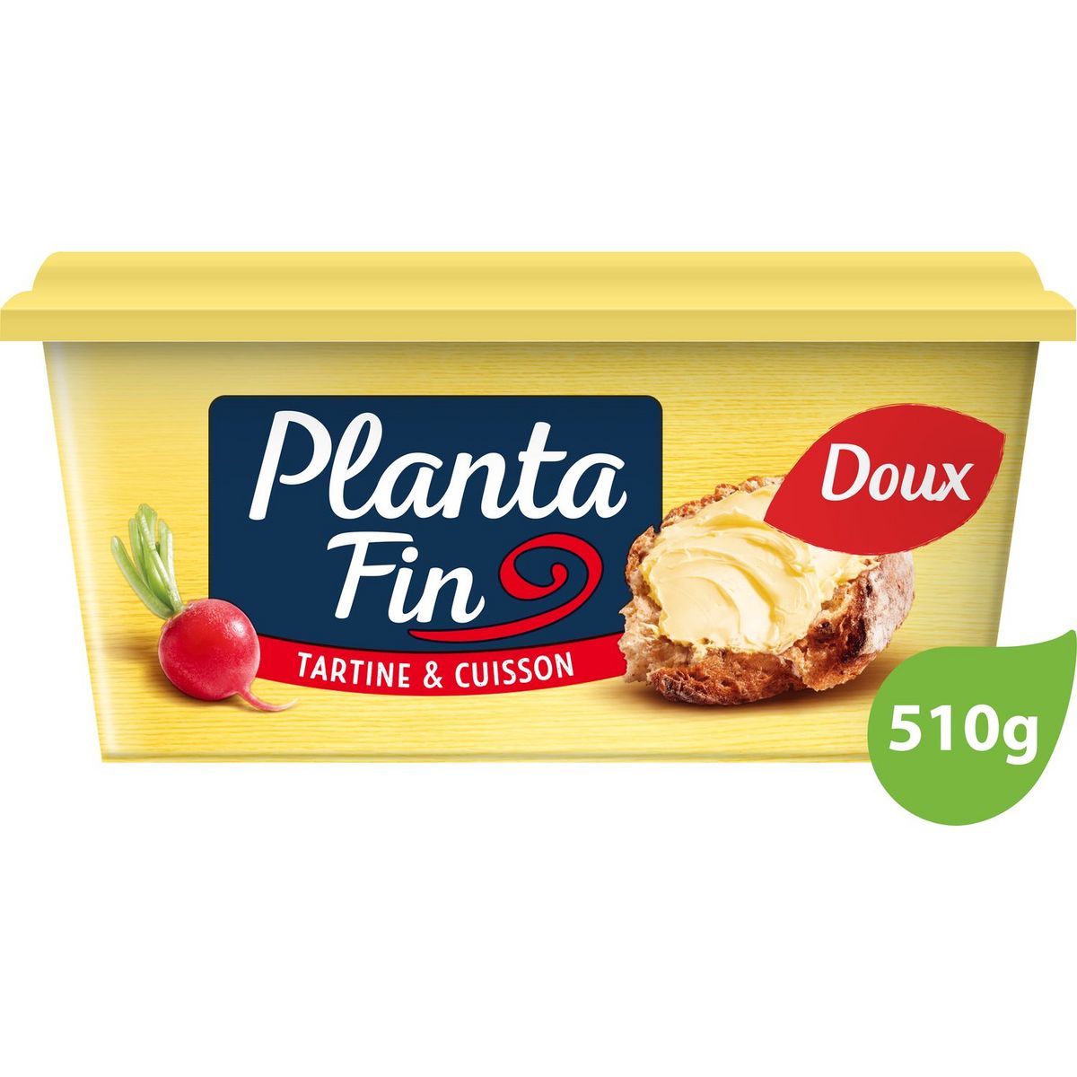 PLANTA FIN Margarine doux pour tartine et cuisson 510g