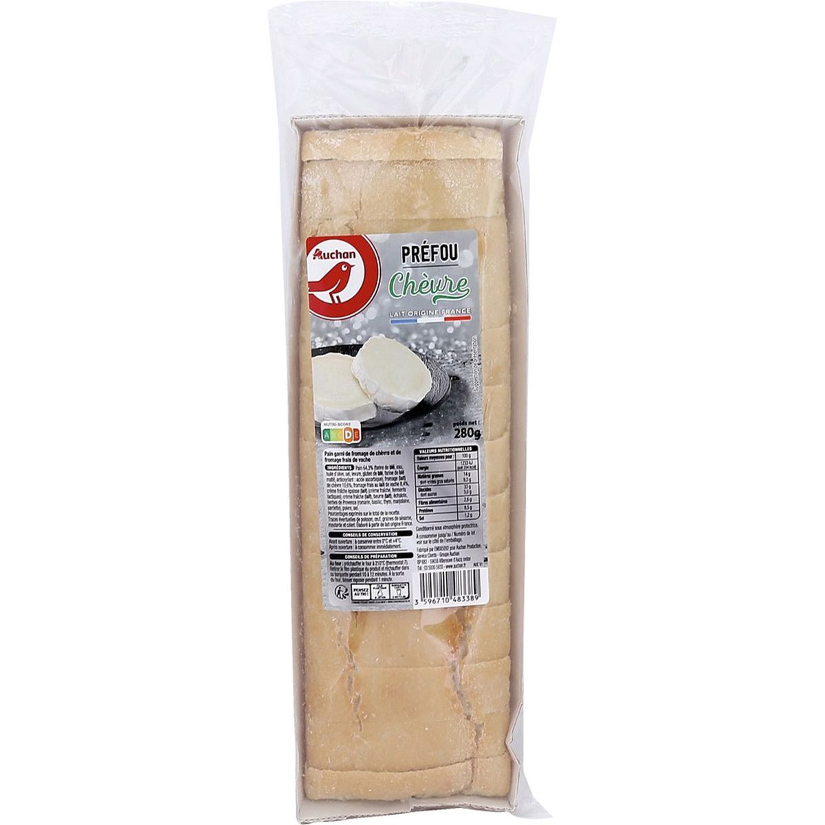 AUCHAN Préfou au chèvre 280g
