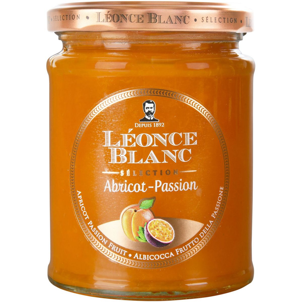 LEONCE BLANC Préparation abricot et passion 60% de fruits 330g