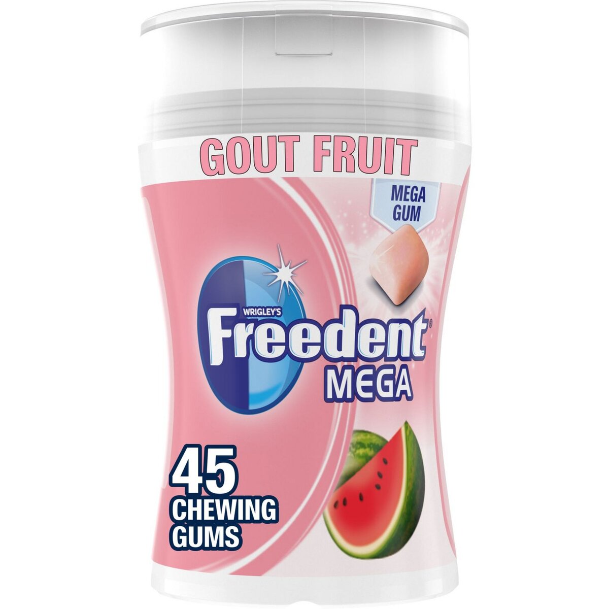 Distributeur de chewing-gum goût fruits - Rouge - 300g