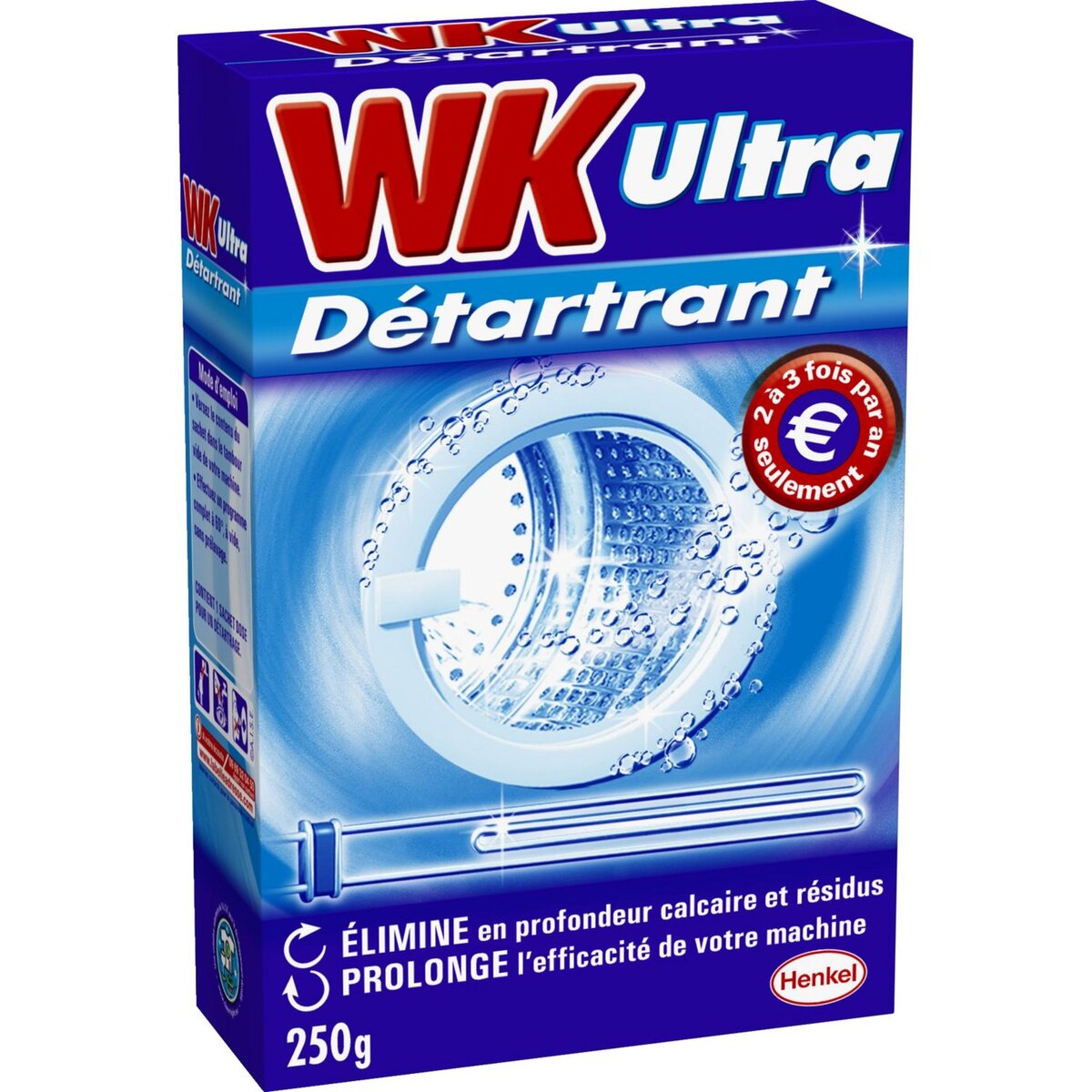 WK ULTRA Détartrant lave-linge anti-calciare et résidus 250g
