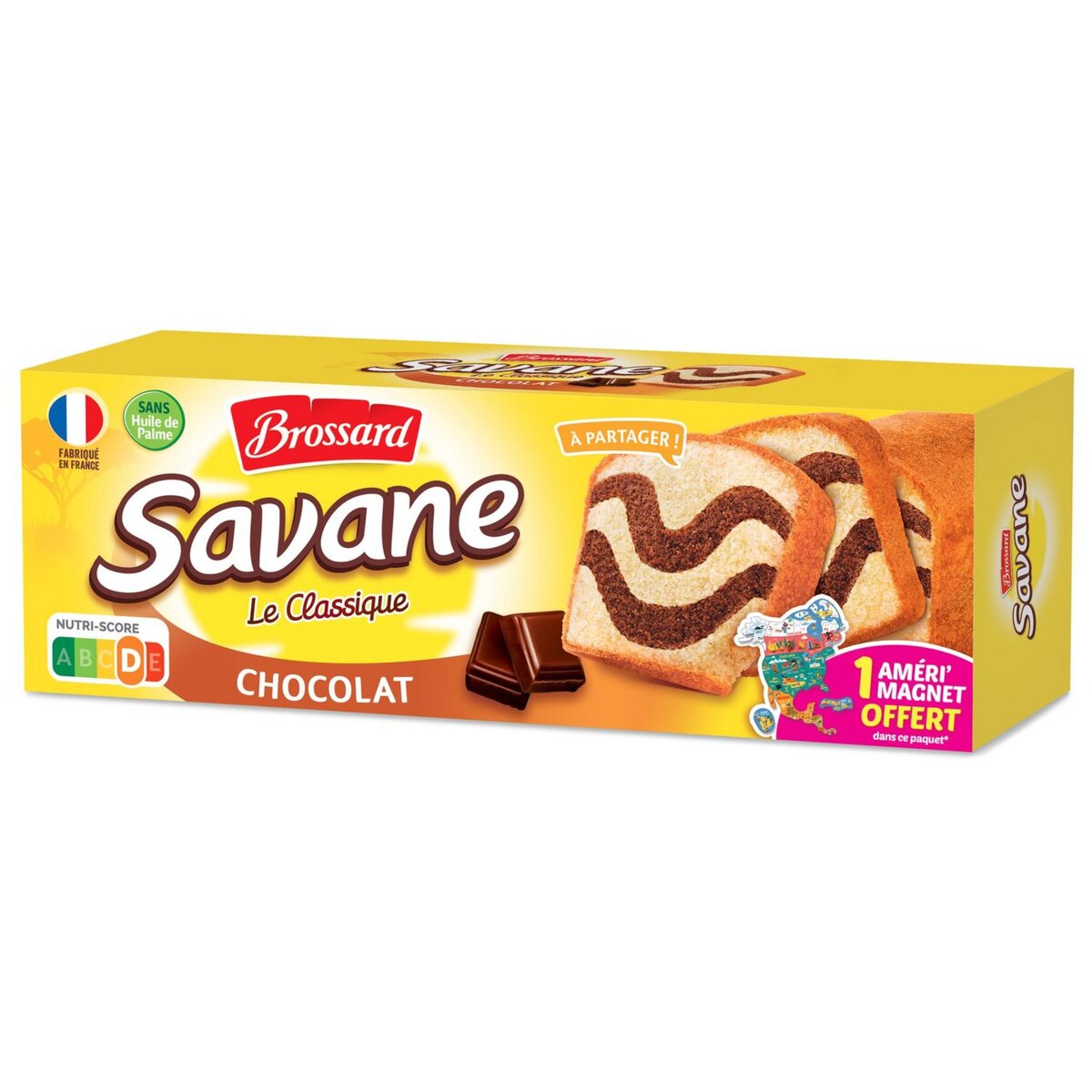 SAVANE Classique, marbré au chocolat sans huile de palme à partager 300g