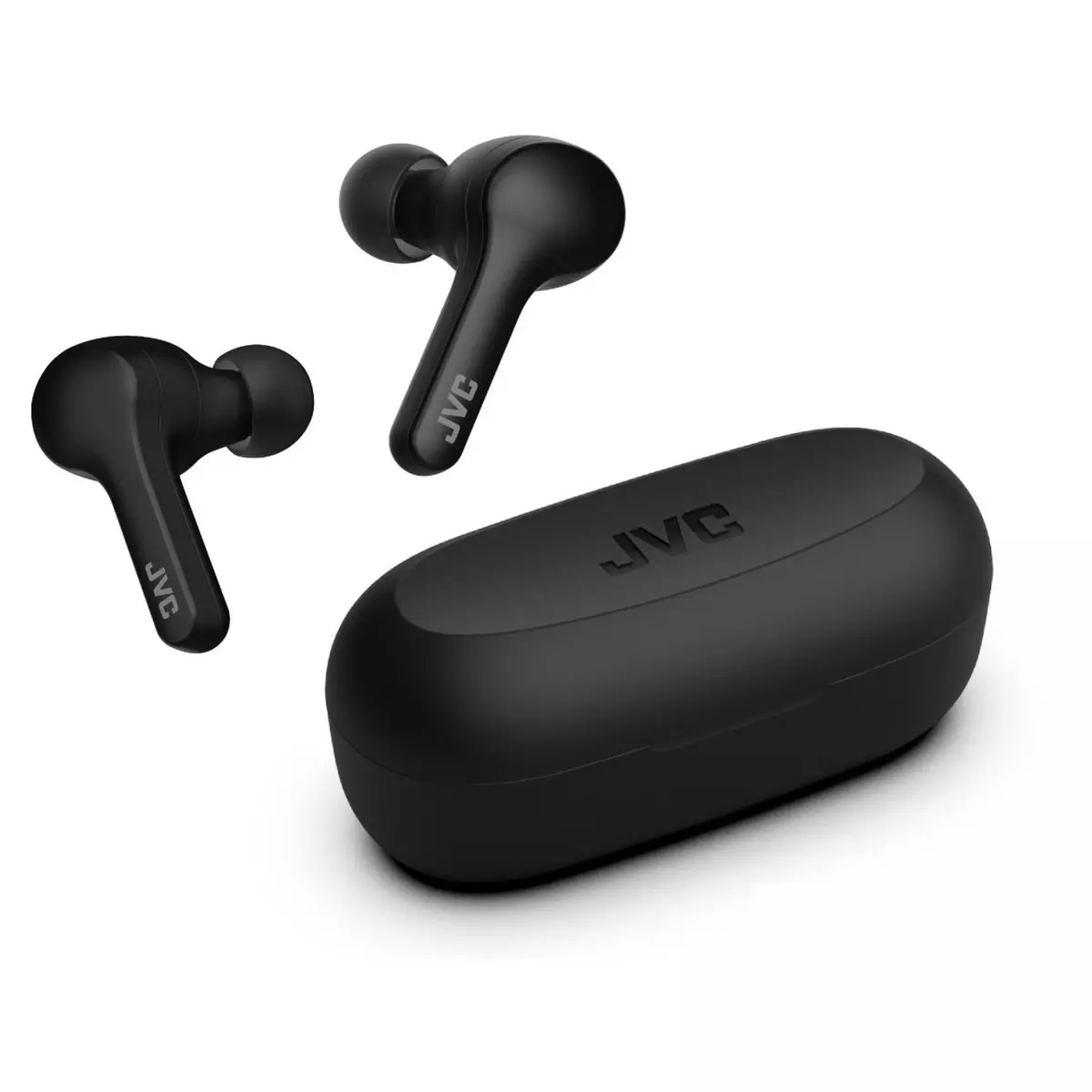 JVC Écouteurs sans fil Bluetooth avec étui de recharge - Noir - HA-A7T