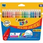 BIC Kids étui de 18 feutres de coloriage pointe moyenne lavables