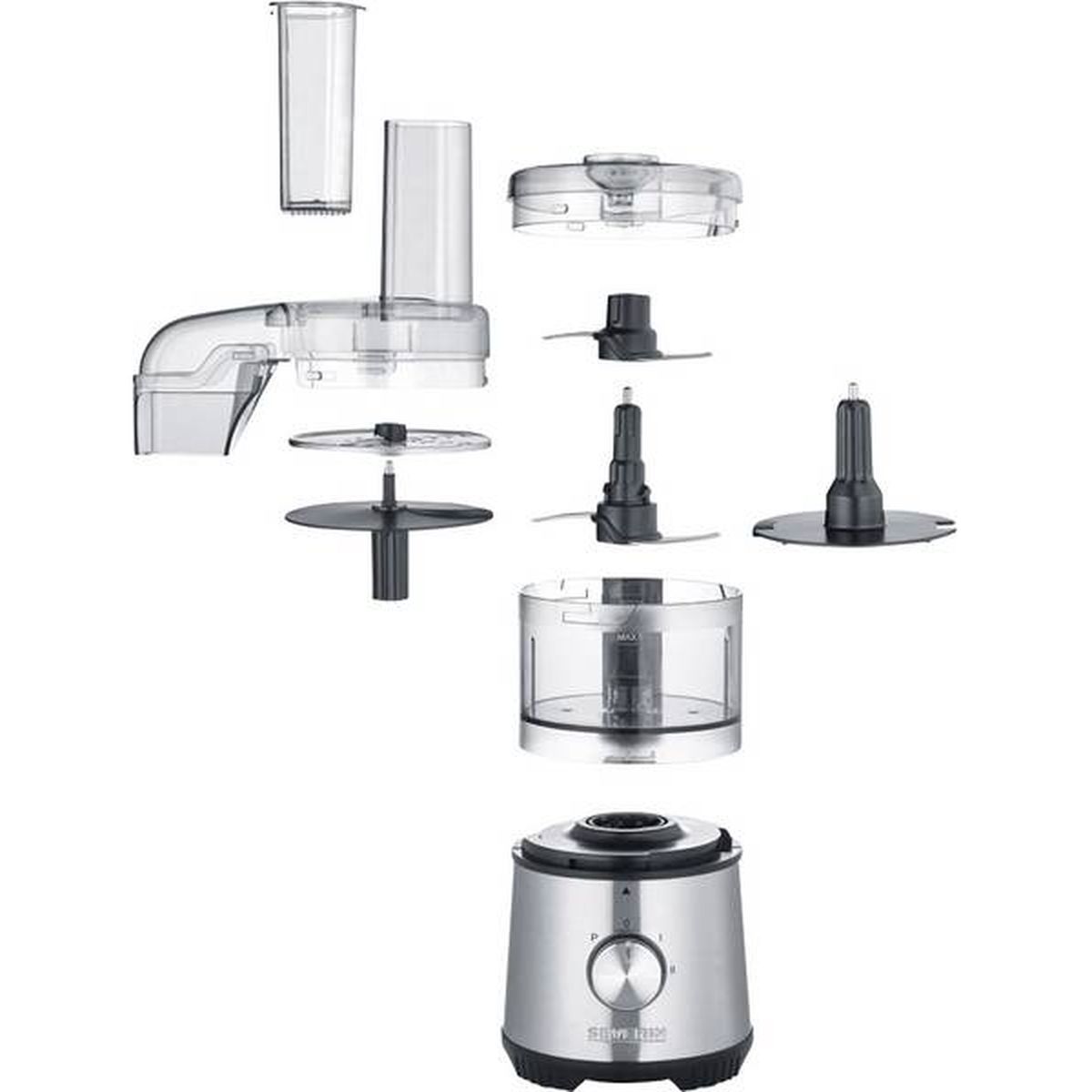 Voir la diapositive 6 : SEVERIN Robot multifonction 4 en 1 KM3865 - Inox