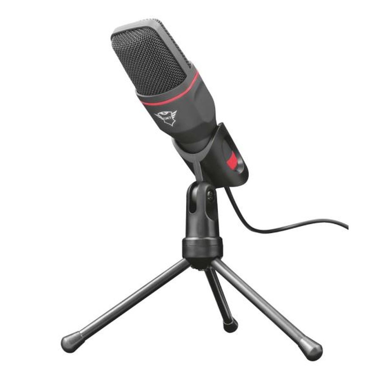 TRUST Microphone Gaming USBGXT 212 Mico - Noir et rouge