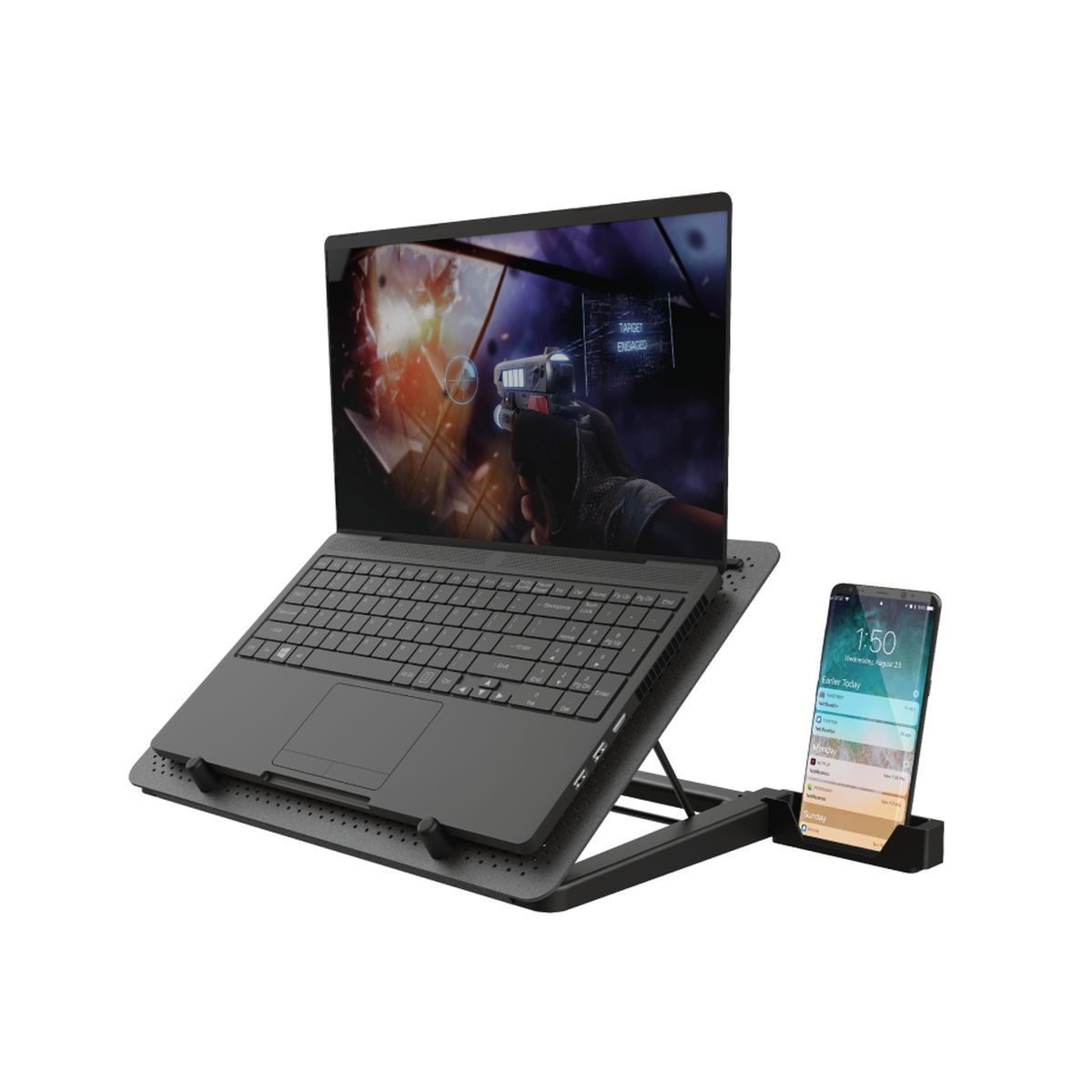 TRUST Support ventilé GXT 1125QUNO - Noir