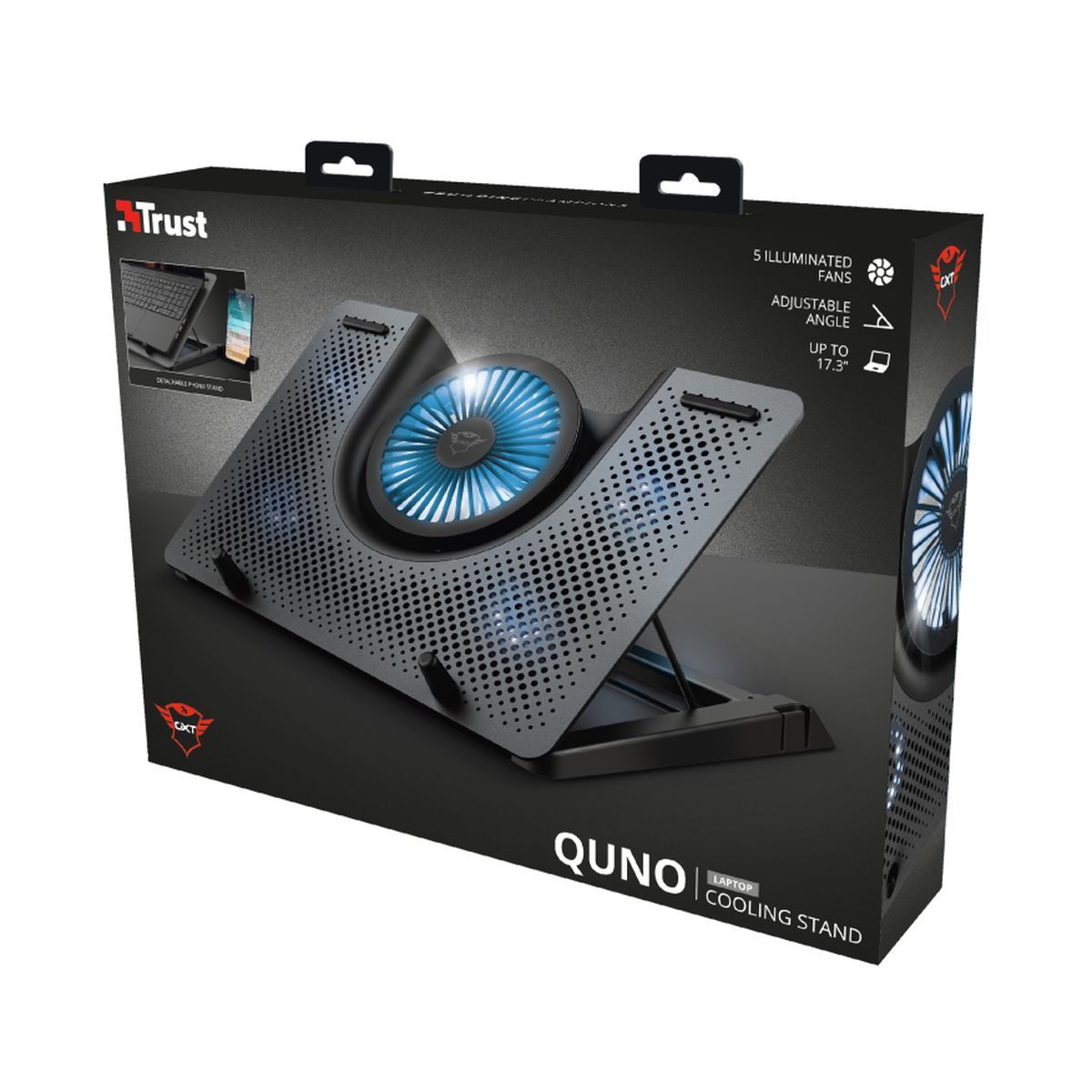 TRUST Support ventilé GXT 1125QUNO - Noir