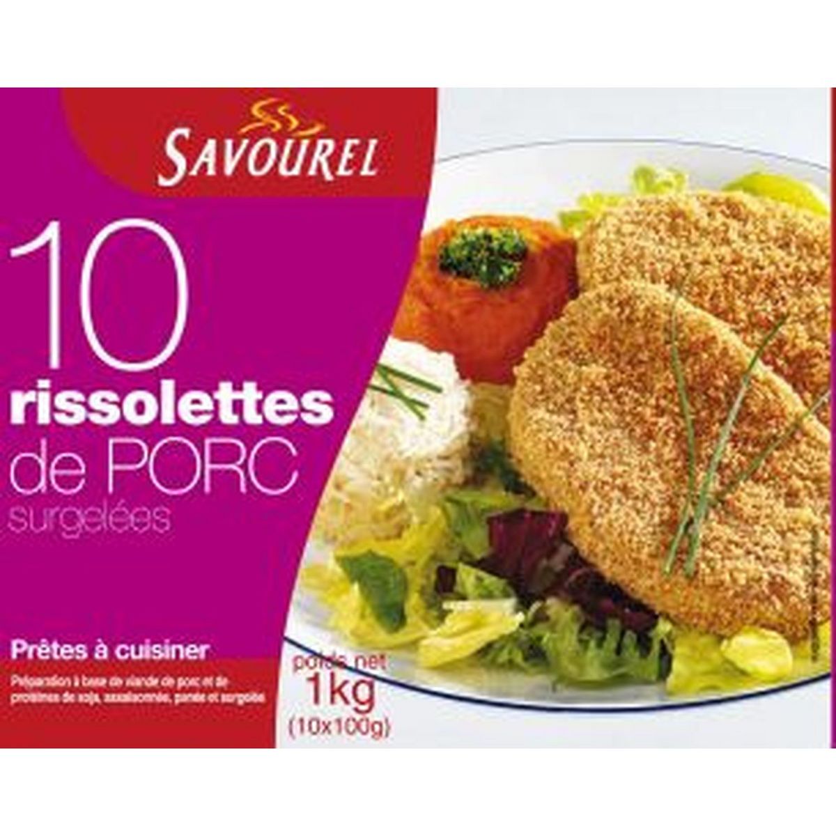 Rissolette de porc 1kg 1kg pas cher - Auchan.fr