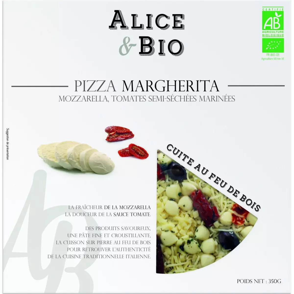 ALICE Alice Pizza margherita bio 350g 350g
