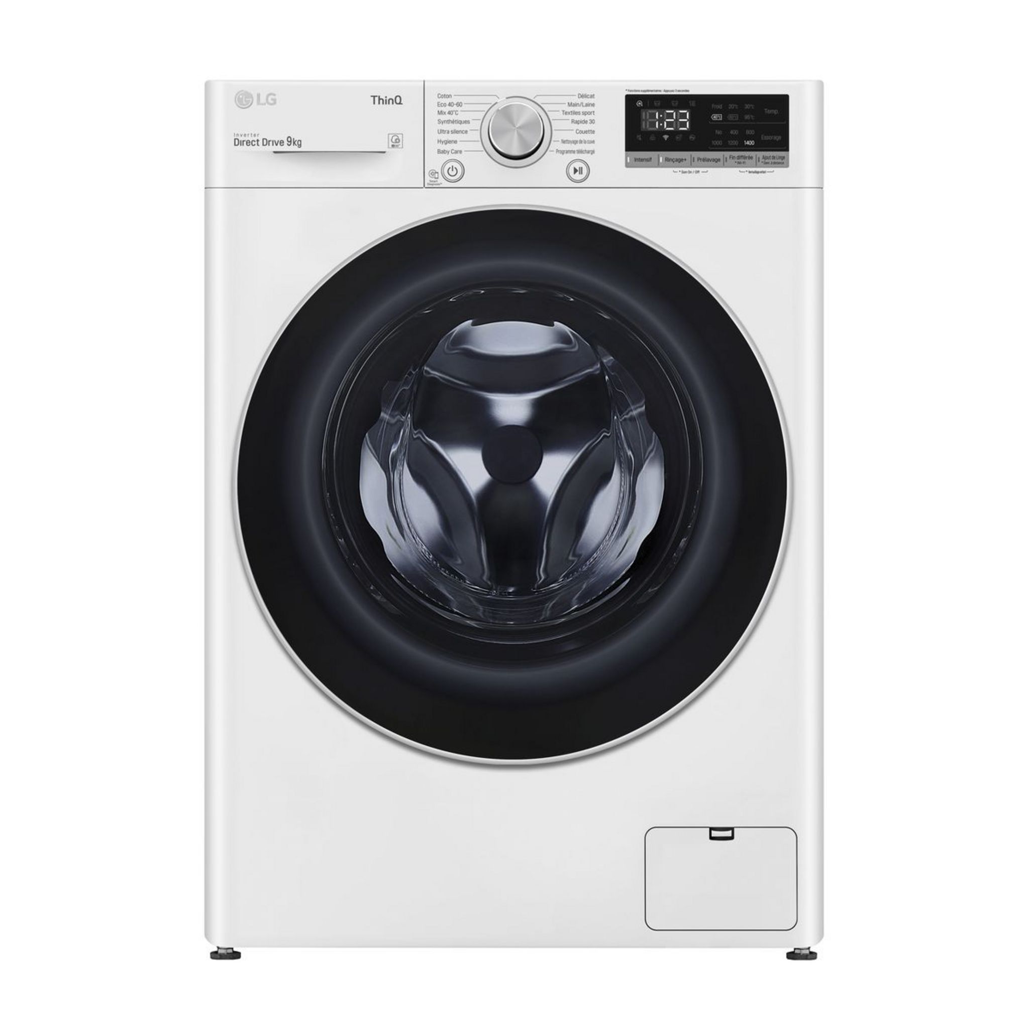 Voir la diapositive 1 : LG Lave linge hublot F94N41WH, 9 kg, 1400 T/min