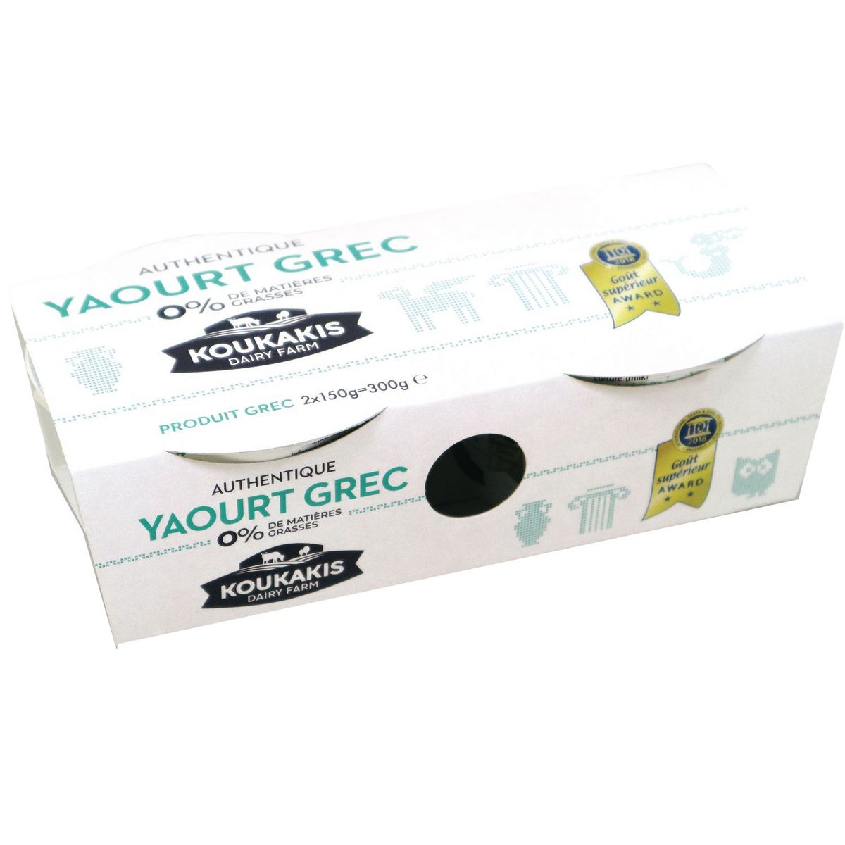 KOUKAKIS Yaourt grec 0%MG 2x150g