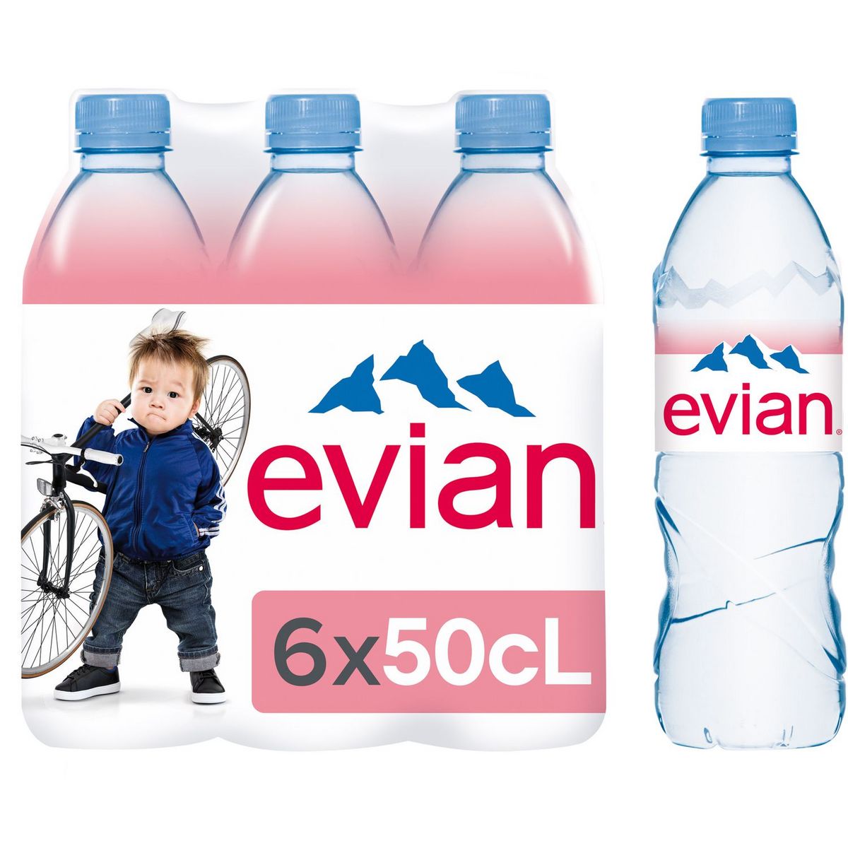 EVIAN Eau minérale plate naturelle bouteilles 6x50cl