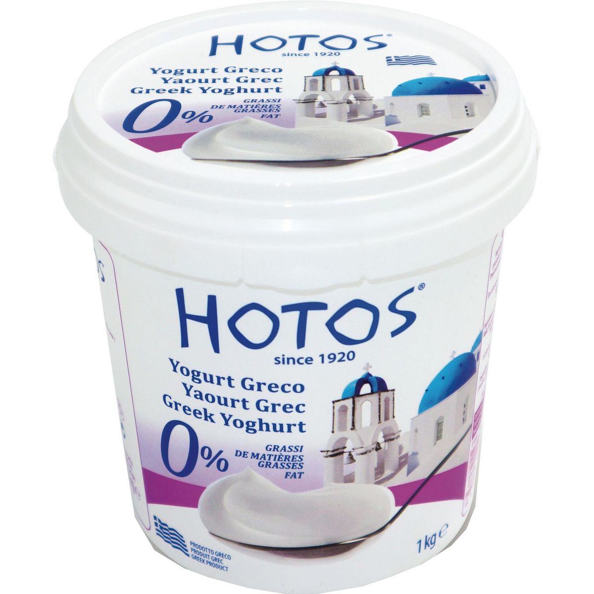 HOTOS Yaourt grec 0% MG pot 1kg