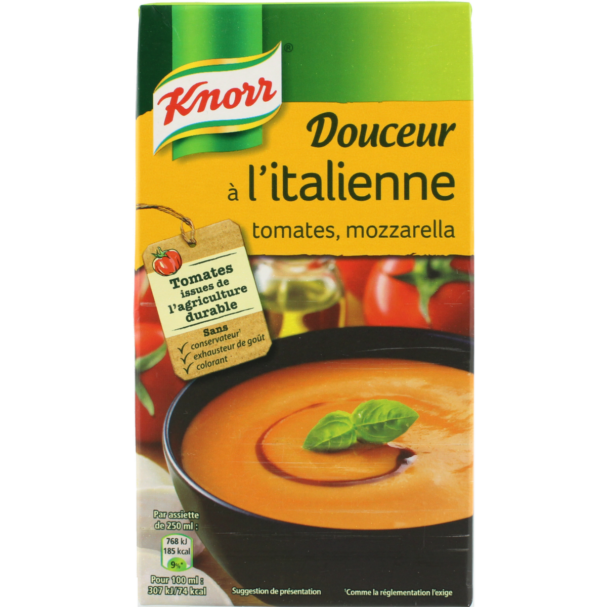 KNORR Knorr soupe de tomates, mozzarella, pointe de balsamique 1l