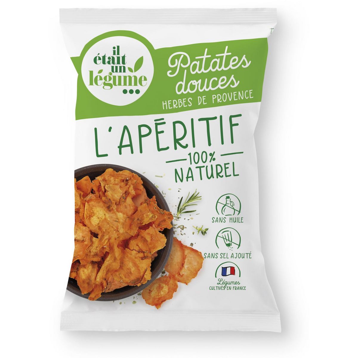 IL ETAIT UN FRUIT Chips patates douces herbes de provence 50g