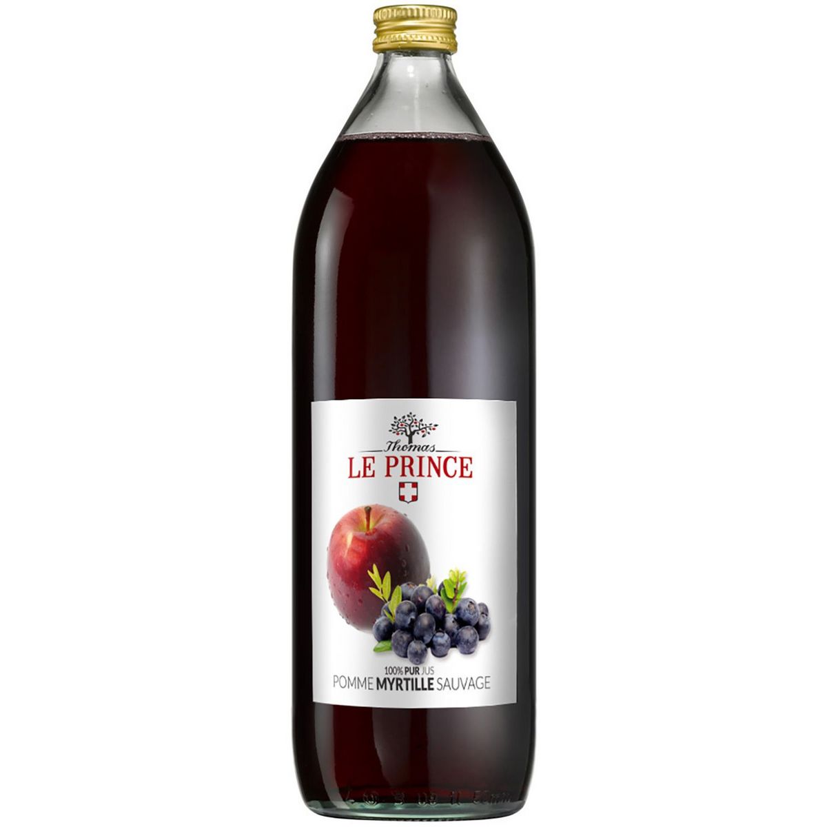 THOMAS LE PRINCE Pur jus de pommes et myrtilles sauvages 1l