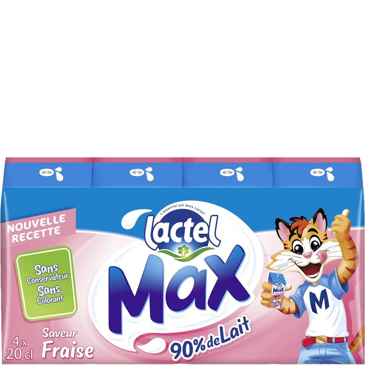 LACTEL Lactel max fraise 4x -20cl