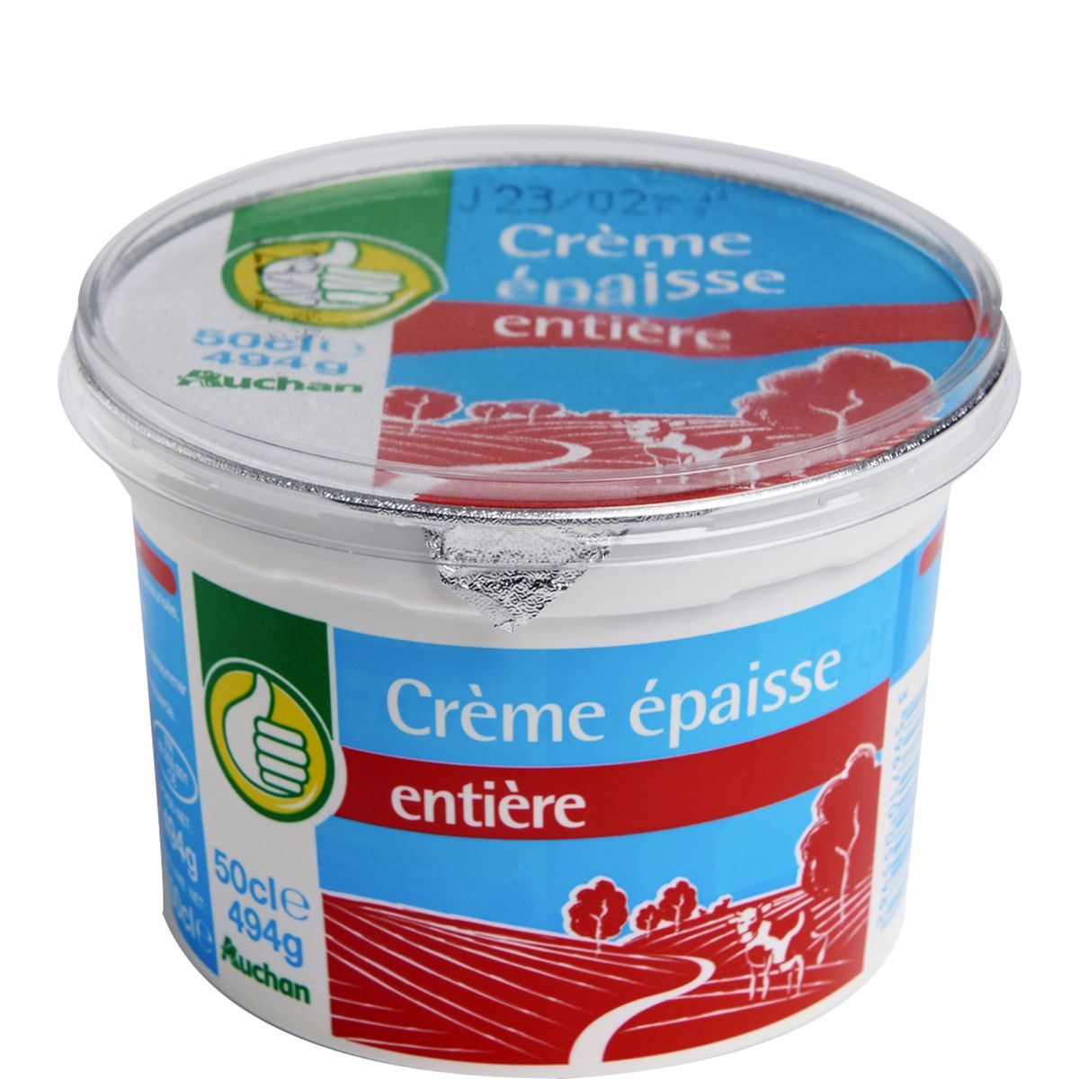 POUCE Pouce crème fraîche épaisse entière 497g