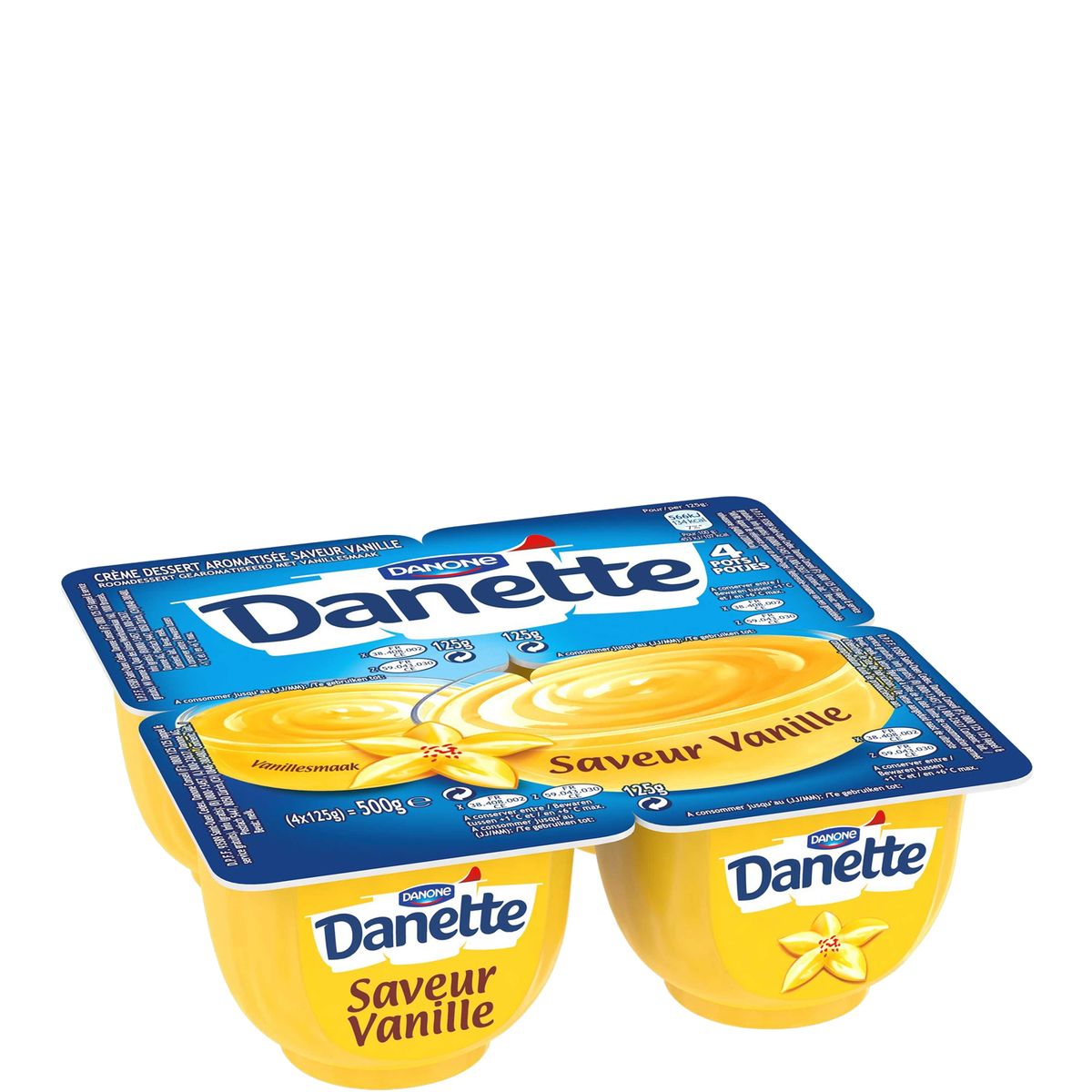 DANETTE Danette crème dessert saveur vanille 4x125g&#xa0;