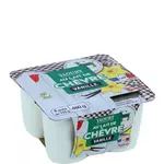AUCHAN Yaourt vanille au lait de chèvre 4x115g 4x115g