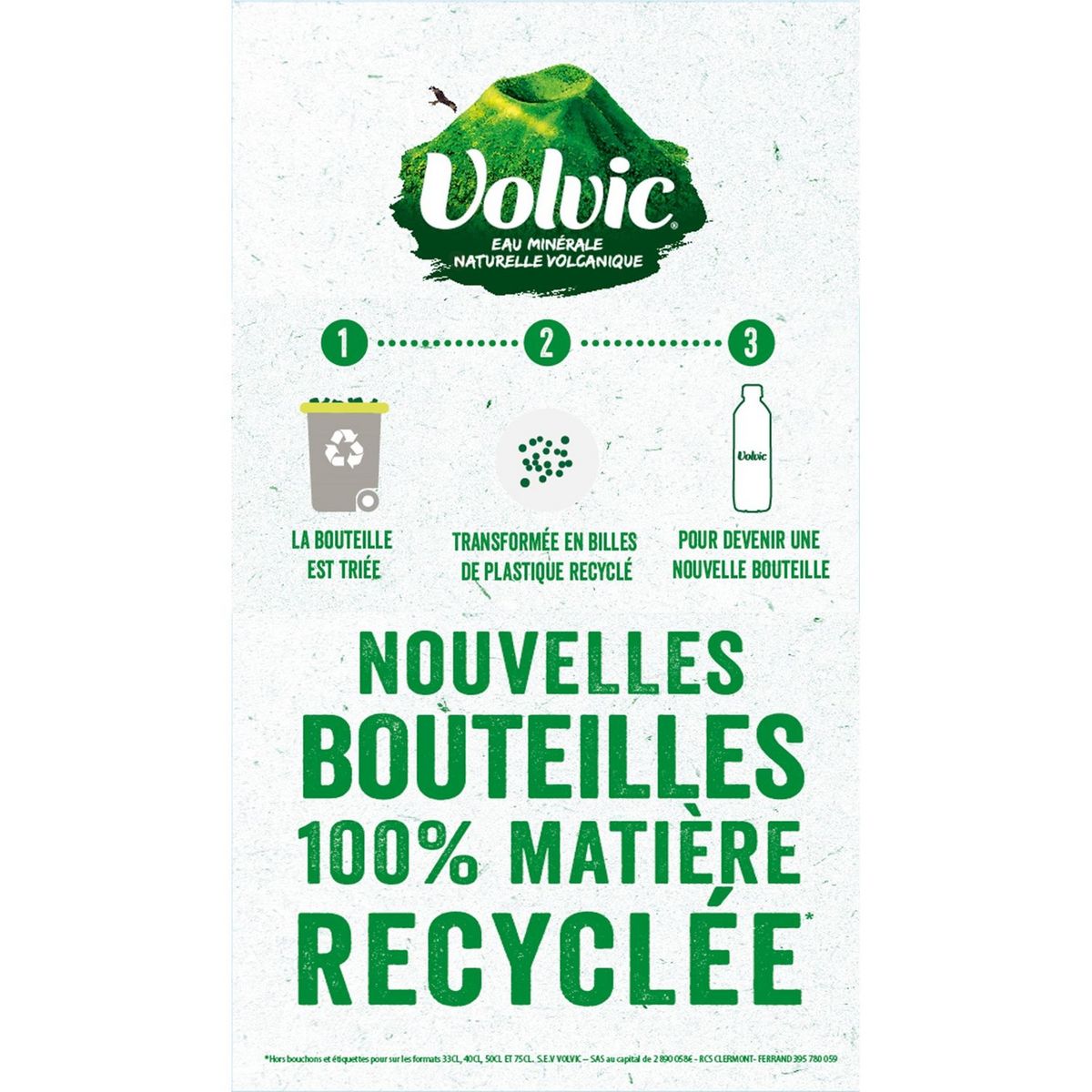 VOLVIC Eau minérale naturelle 6x33cl