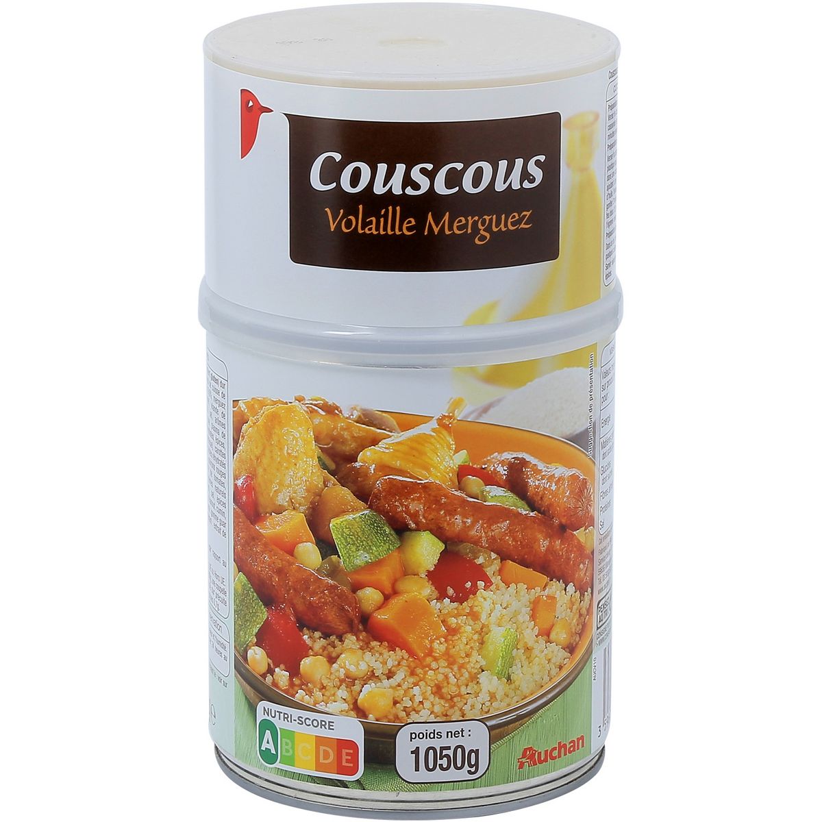 AUCHAN Couscous volaille et merguez 3 personnes 1,050kg