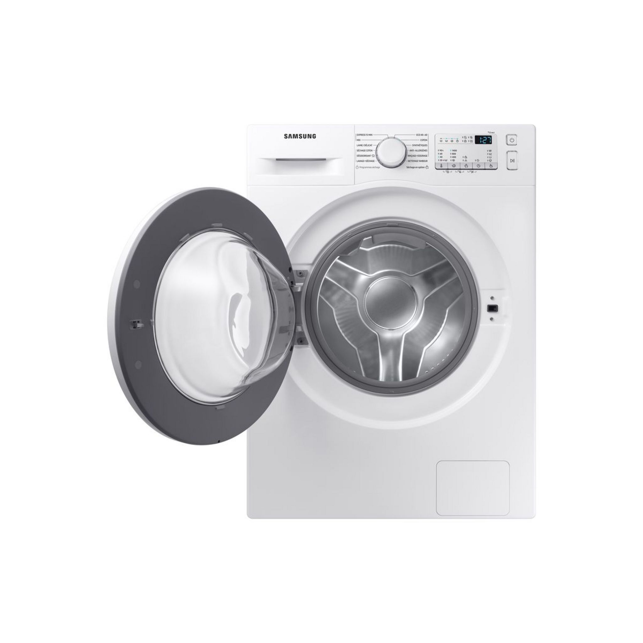 Voir la diapositive 6 : SAMSUNG Lave linge séchant hublot WD80T4046EW, 8 kg lavage, 5 kg séchage, 1400 T/min