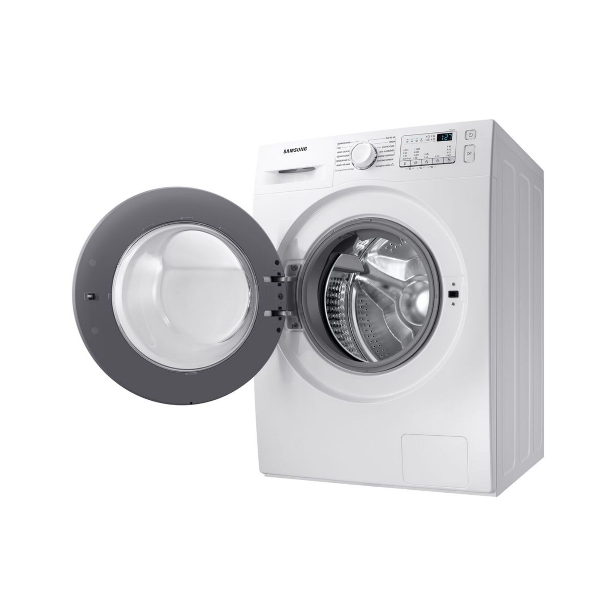 Voir la diapositive 9 : SAMSUNG Lave linge séchant hublot WD80T4046EW, 8 kg lavage, 5 kg séchage, 1400 T/min