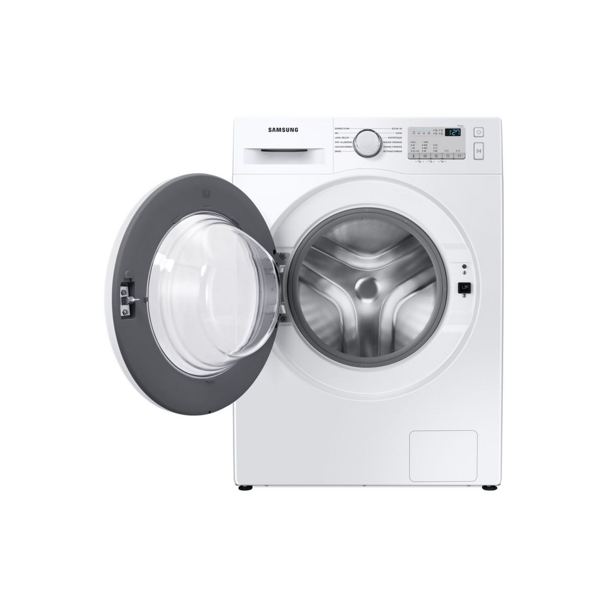 Voir la diapositive 8 : SAMSUNG Lave linge hublot WW80T4020EH, 8 kg, 1200 T/min, D