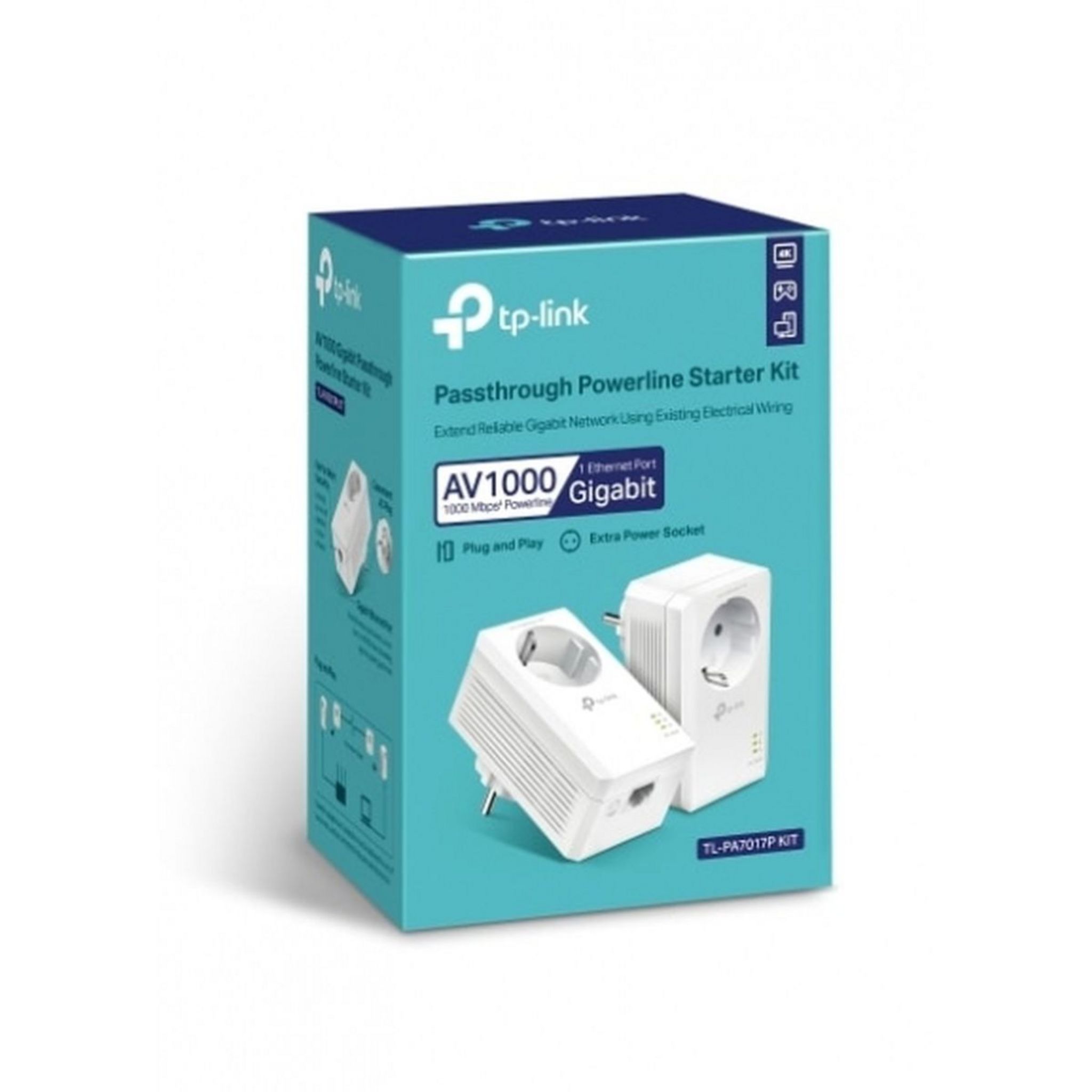Voir la diapositive 2 : TP-LINK Kit CPL TL-PA7017 - Blanc