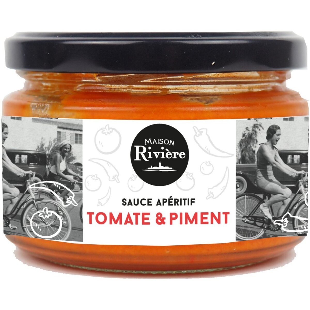MAISON RIVIERE Sauce apéritif tomate et piment 200g