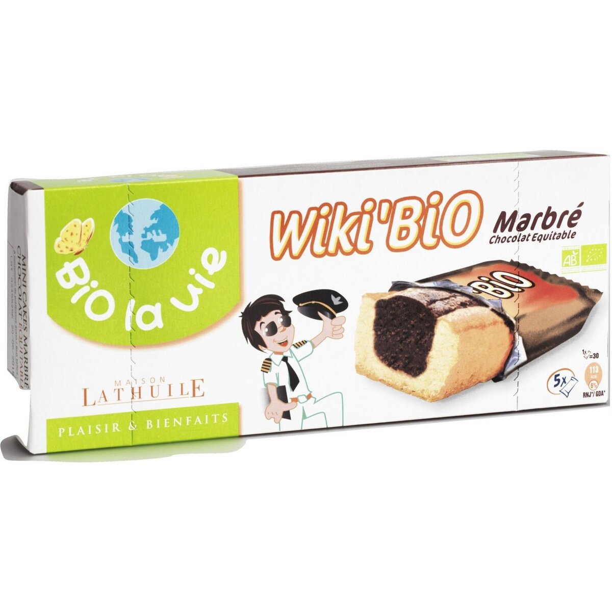 BIO LA VIE Wiki'bio Biscuit marbré chocolat 5x30g