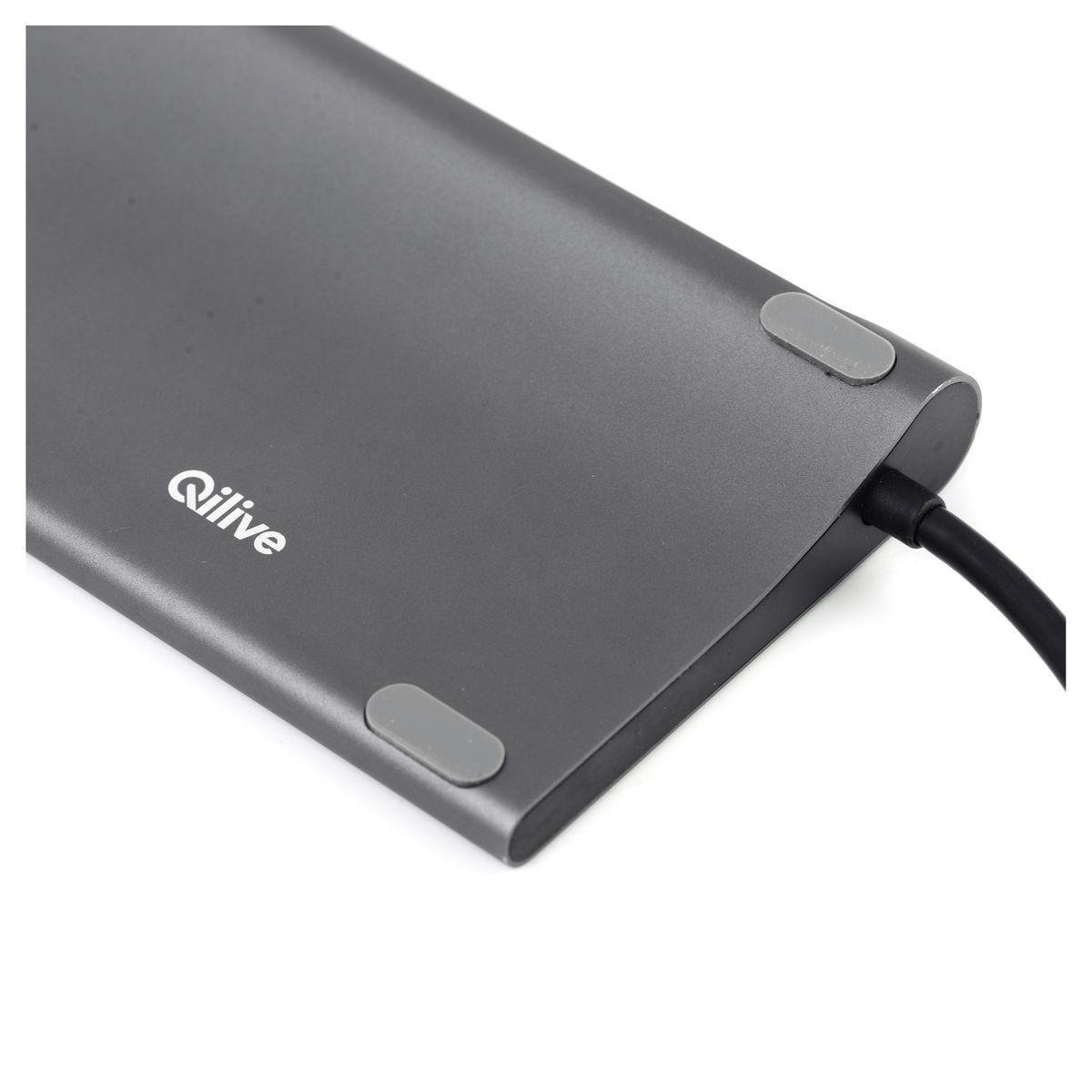 QILIVE Station de travail USBC/3.0Q.3748 - Gris