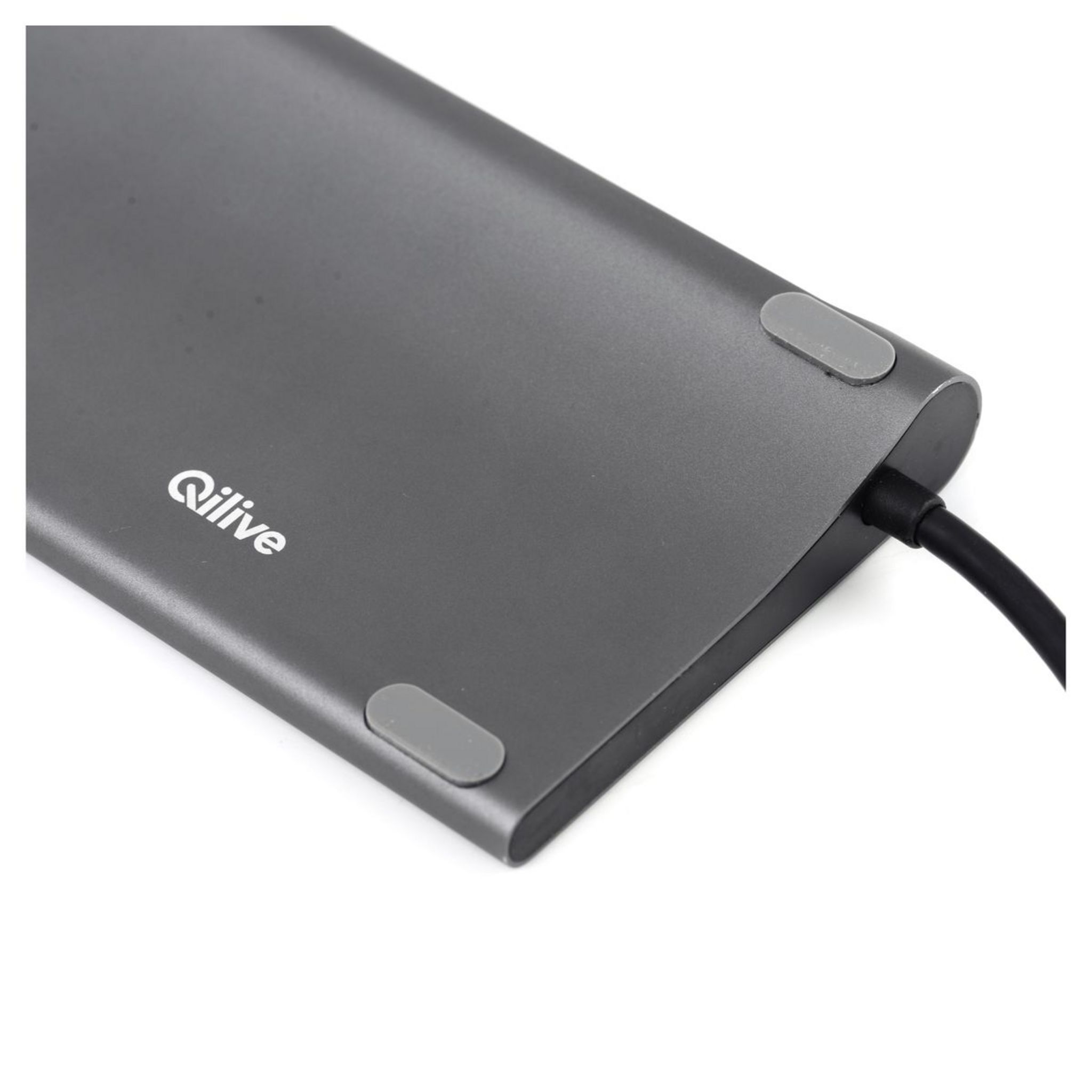 Voir la diapositive 6 : QILIVE Station de travail USBC/3.0Q.3748 - Gris