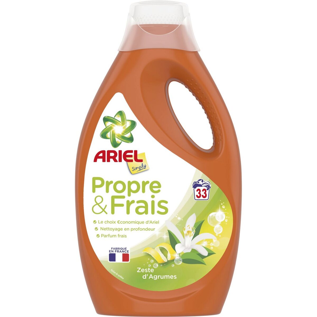 ARIEL Lessive liquide parfum zestes d'agrumes 33 lavages 1,815l