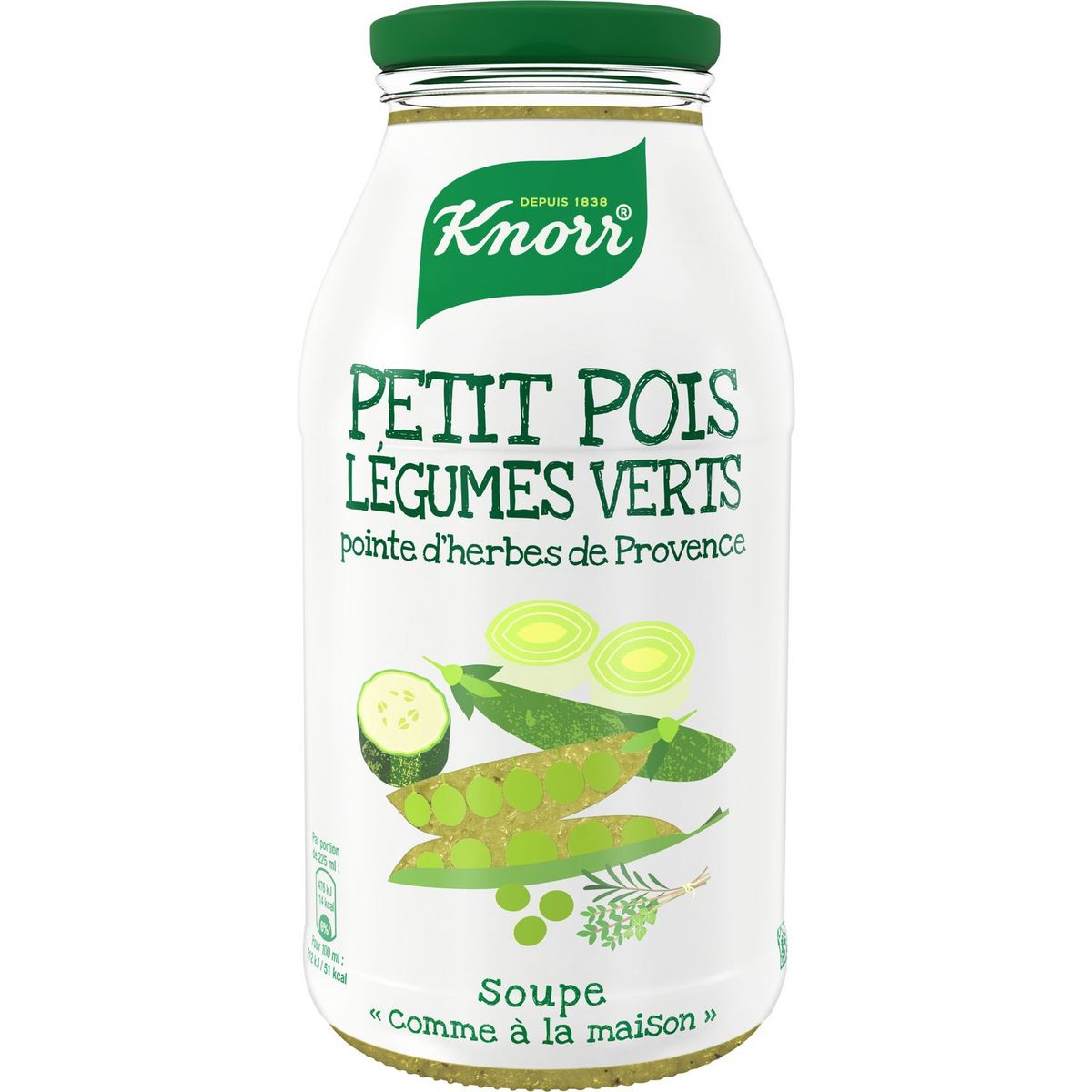 KNORR Soupe aux légumes verts 2 personnes 45cl