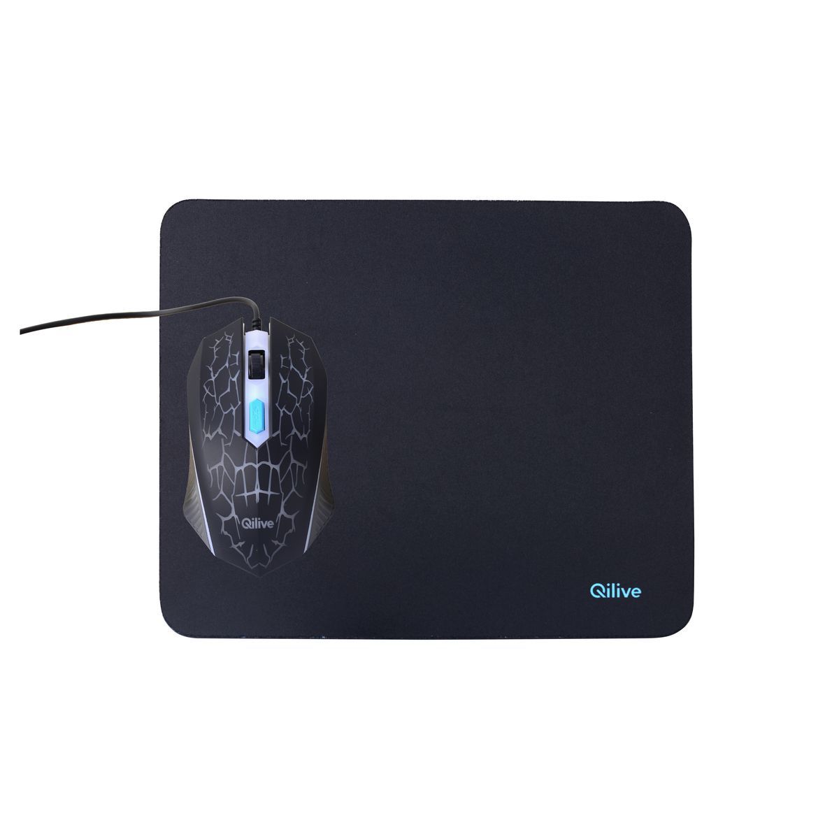 QILIVE Kit Gaming souris/tapis Q3995 - Noir 