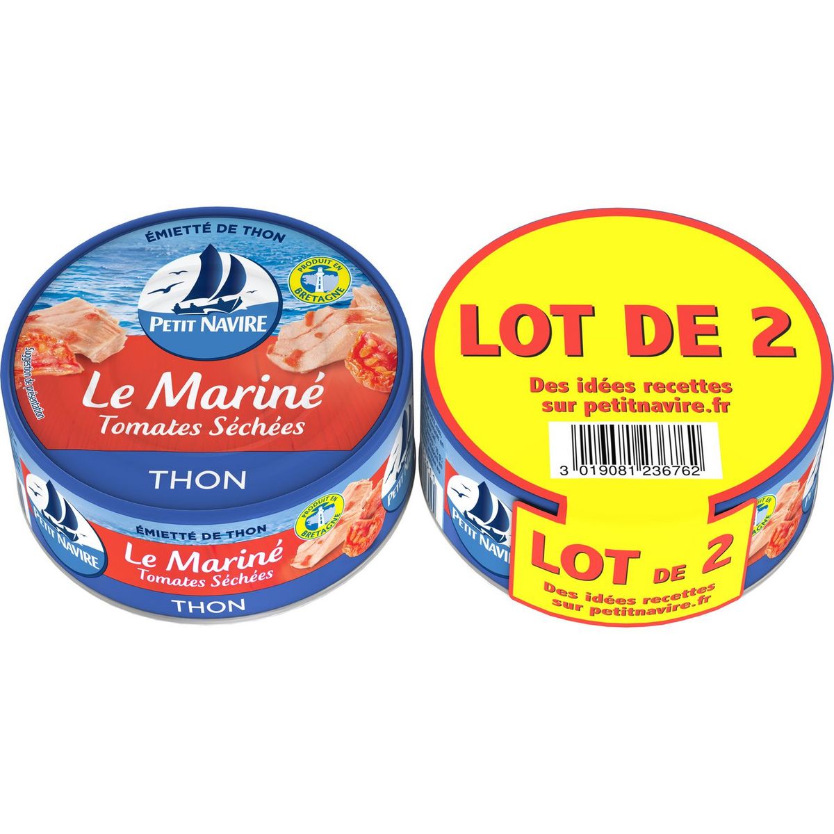 PETIT NAVIRE Le Mariné Emietté de thon mariné aux tomates séchées  2x110g
