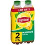 LIPTON Boisson rafraîchissante aux extraits de thé goût mangue 2x1l
