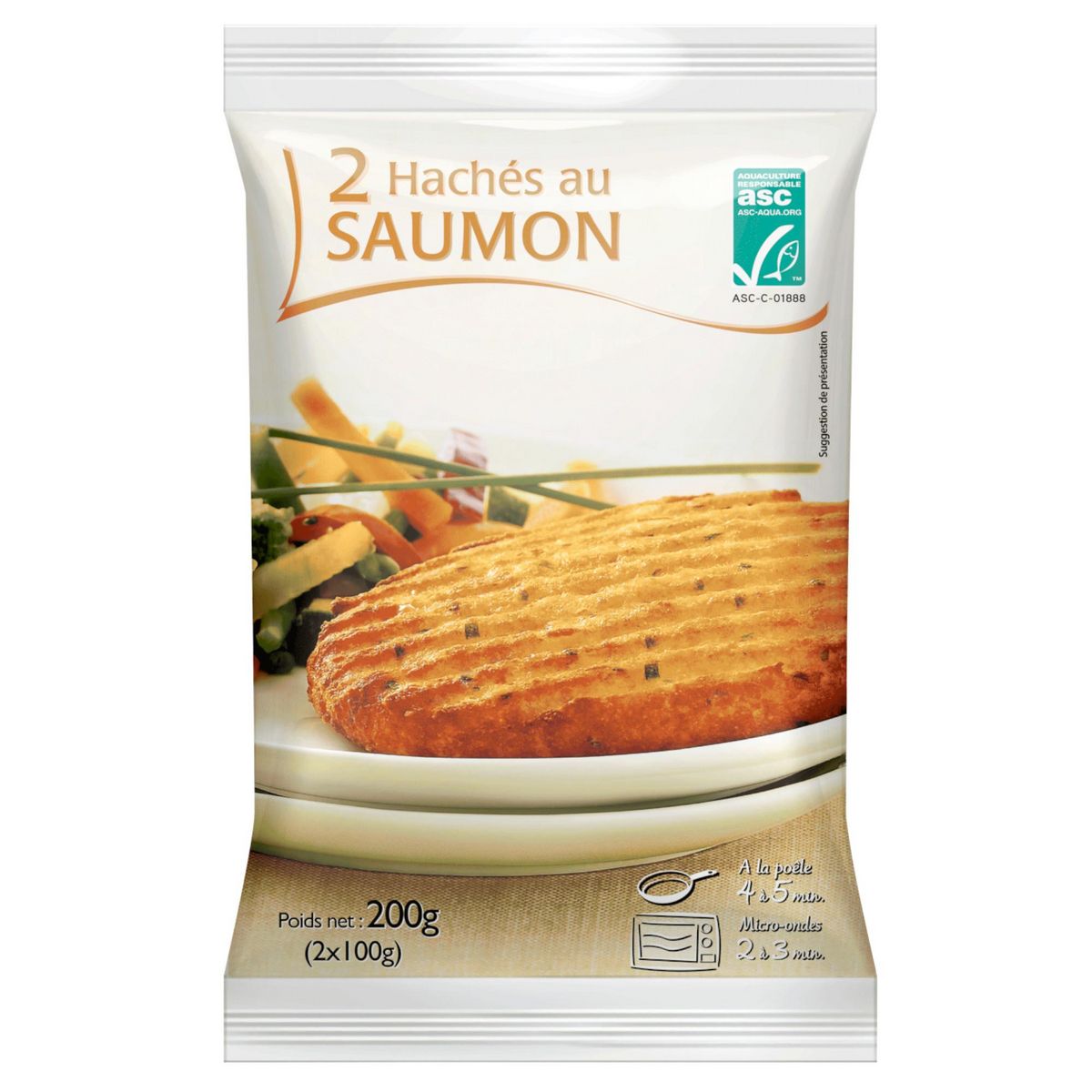 Haché au saumon 2x100g