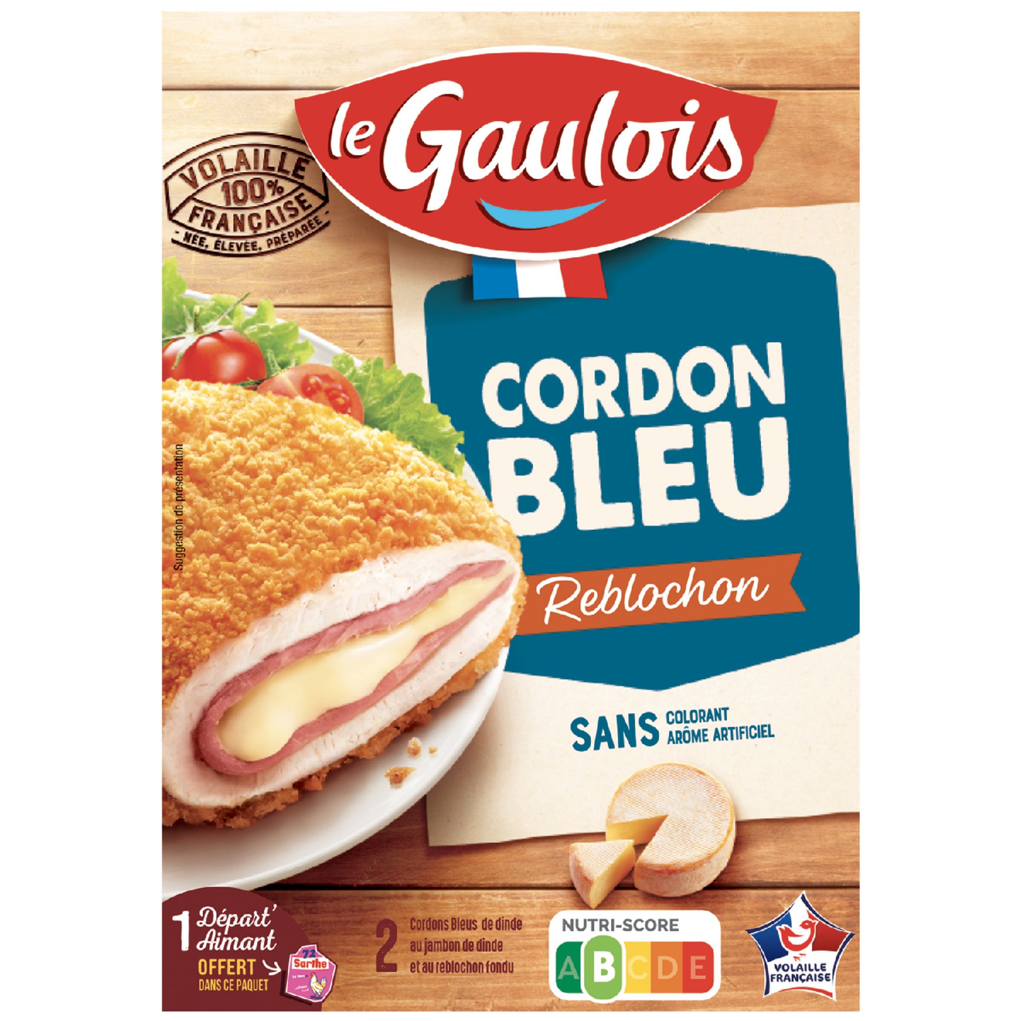 LE GAULOIS Escalope cordon bleu au reblochon 2 pièces 200g
