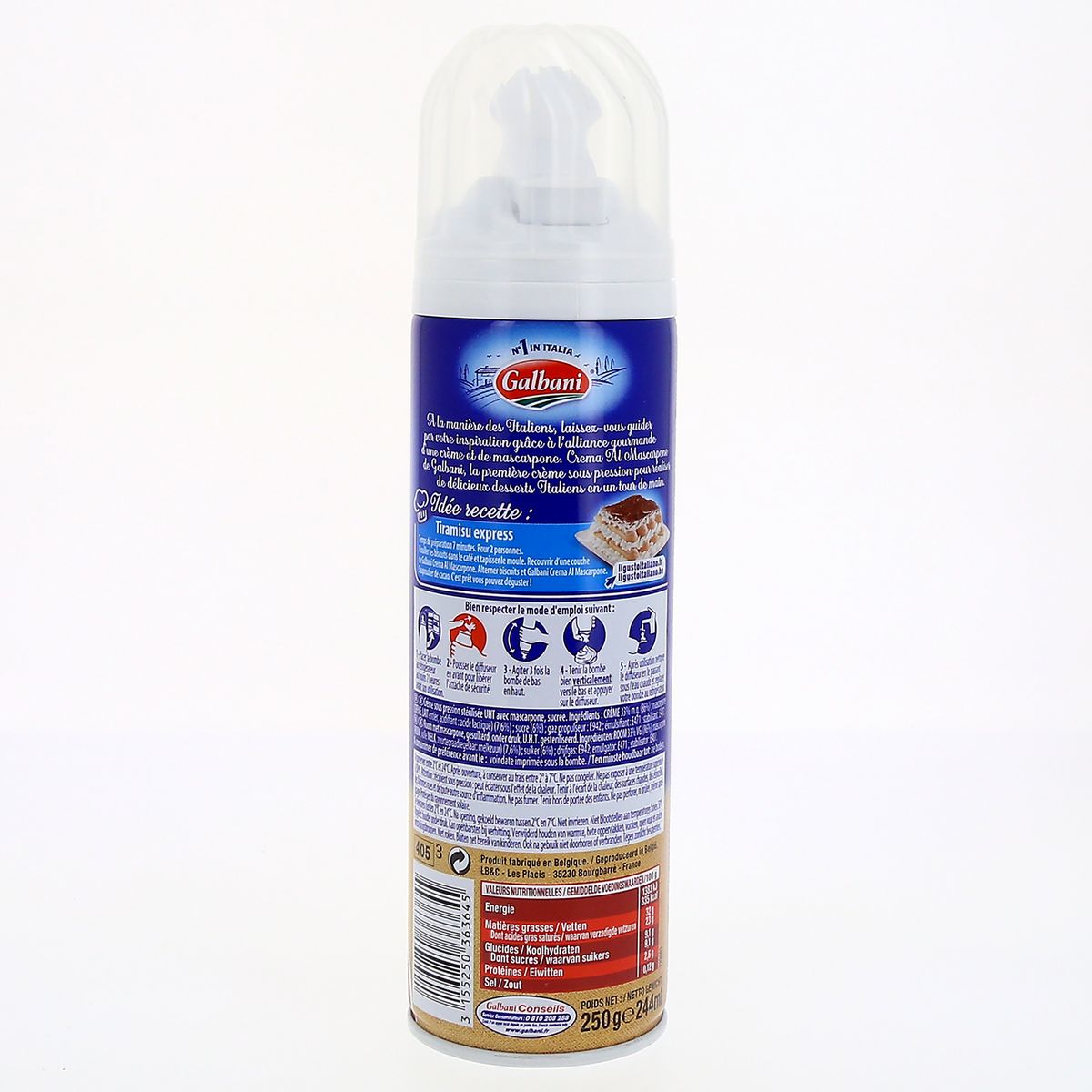 GALBANI Mascarpone en bombe 250g