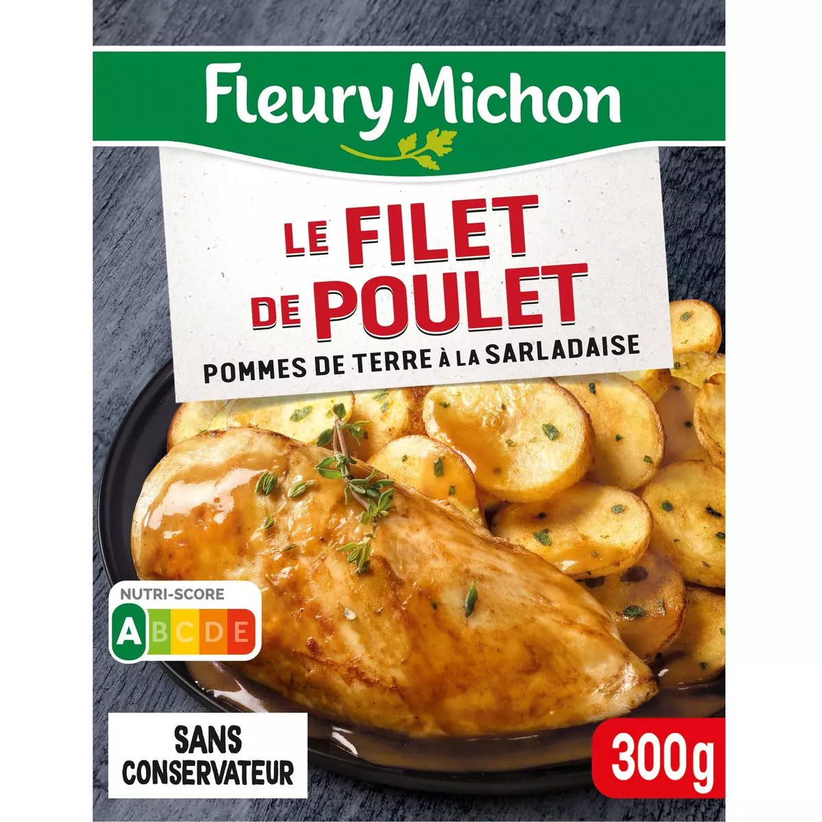 FLEURY MICHON Filet de poulet pommes de terre sarladaise 1 portion 300g