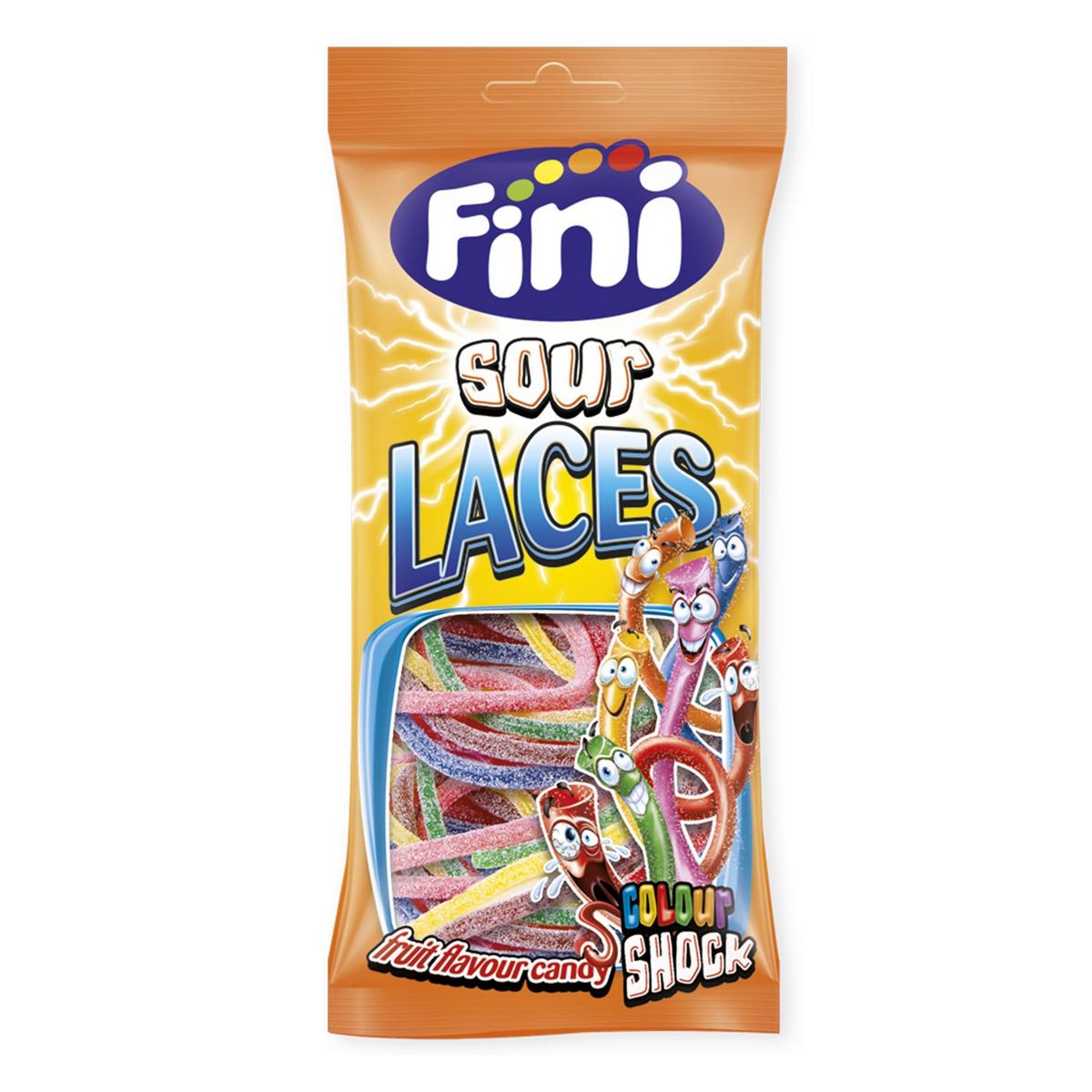 FINI Bonbons spaghettis acides multifruit 80g