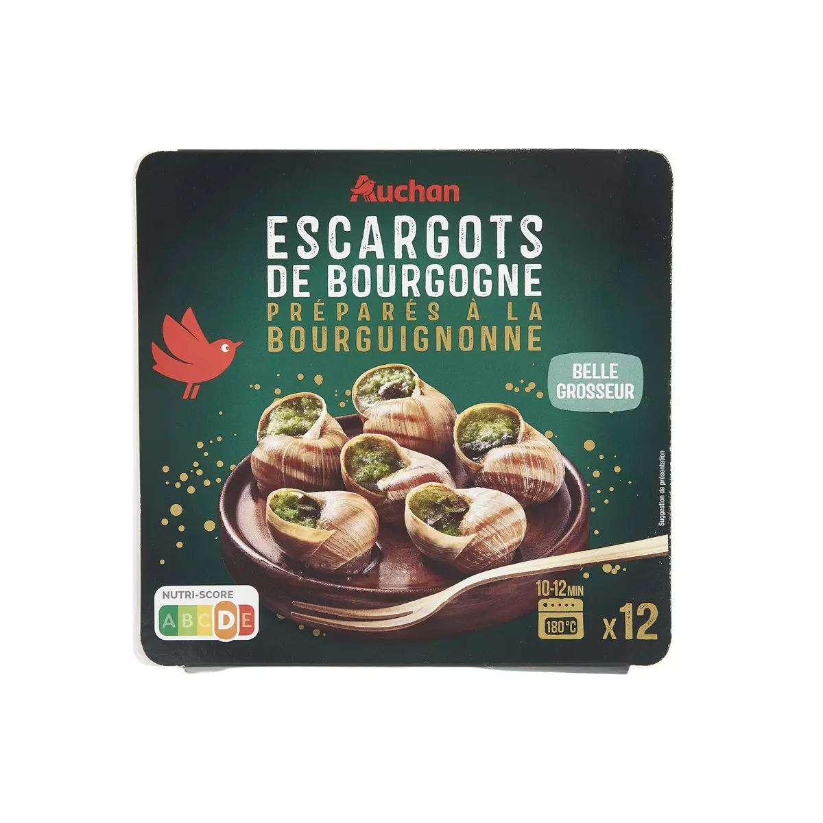 AUCHAN Escargots de Bourgogne préparés à la Bourguignonne 12