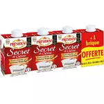 PRESIDENT Secret de crème fraiche légère 25% MG UHT 1x20cl offert 3x20cl