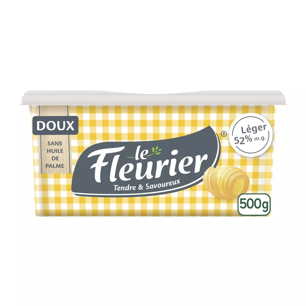 LE FLEURIER Margarine doux tartine et cuisson 500g