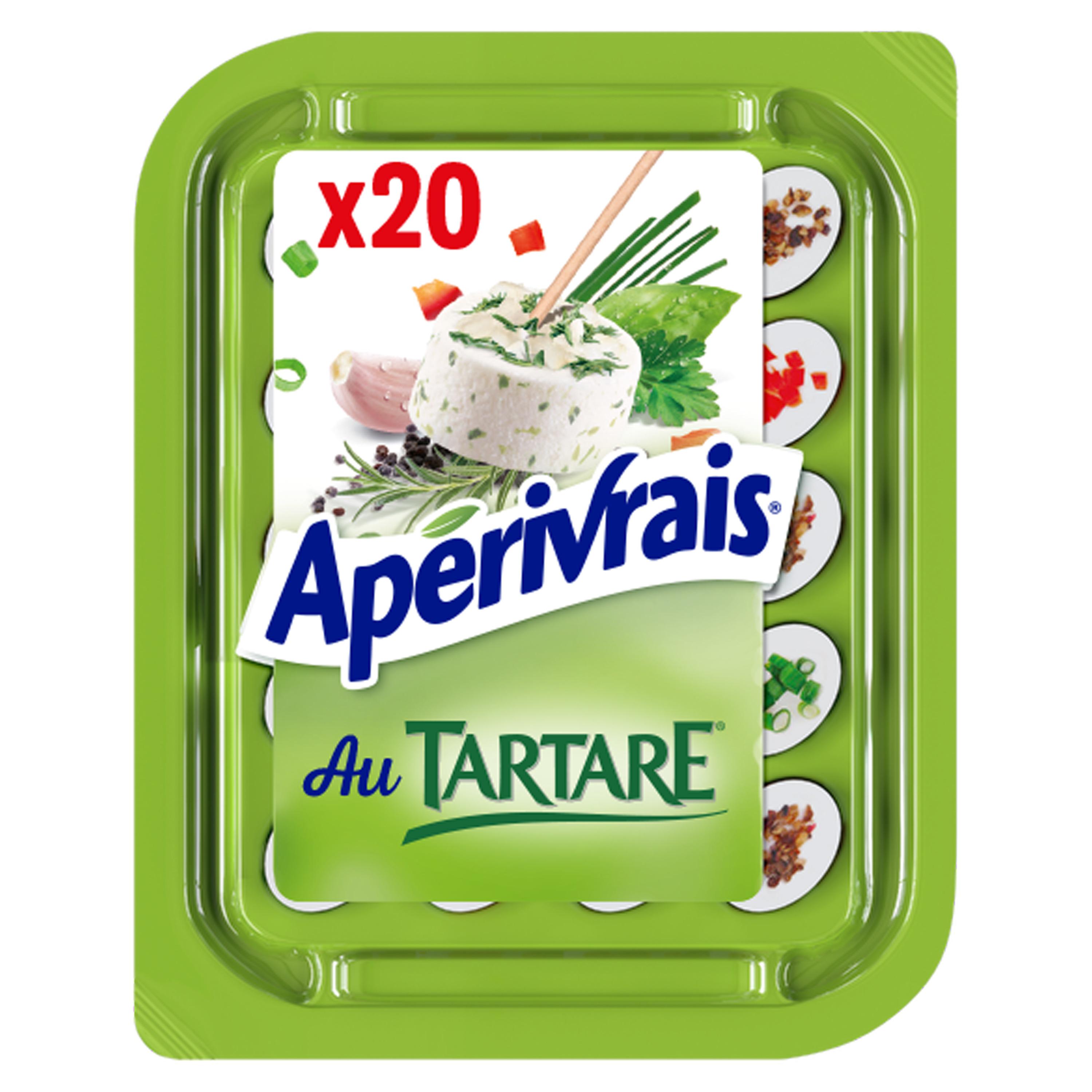 Voir la diapositive 2 : APERIVRAIS Bouchées de fromage frais à l'ail et fines herbes 100g