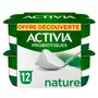 ACTIVIA Probiotiques - Yaourt au bifidus nature 12x125g